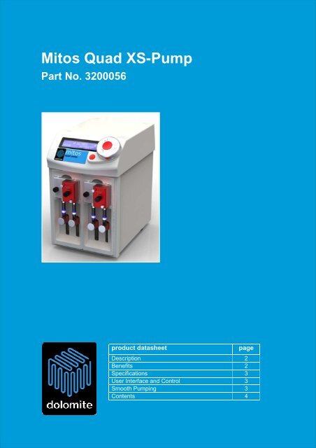 datasheet - Dolomite Microfluidics