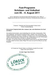 Fest-Programm SchÃ¼tzen- und Volksfest vom 05. - 8. August ... - LÃ¶rick
