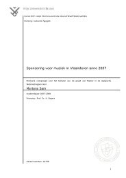 Sponsoring voor muziek in Vlaanderen anno 2007 - Poppunt