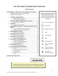 Top Ten Things to Know About Pakistan - World Affairs Council