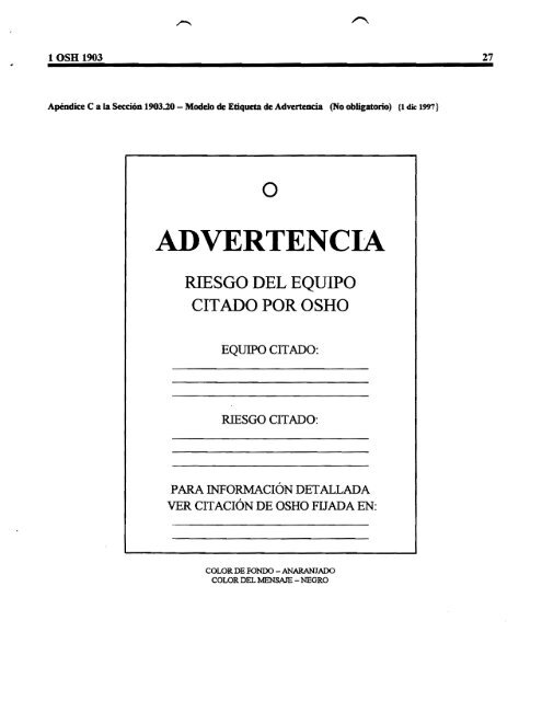 1 OSH 1903 - Departamento del Trabajo y Recursos Humanos