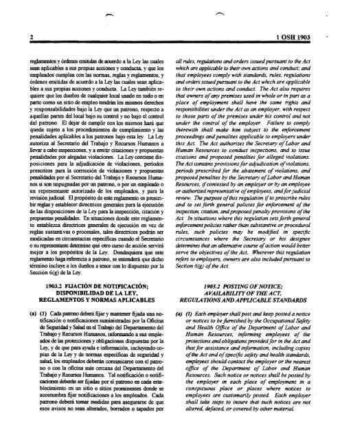 1 OSH 1903 - Departamento del Trabajo y Recursos Humanos