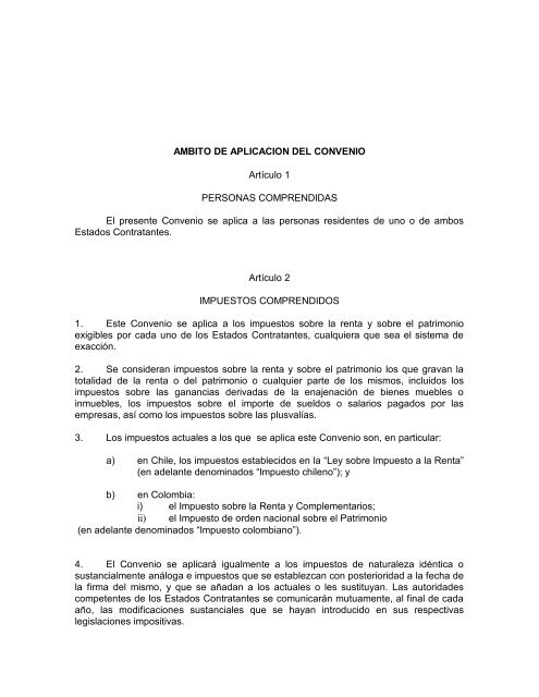 Colombia - Servicio de Impuestos Internos