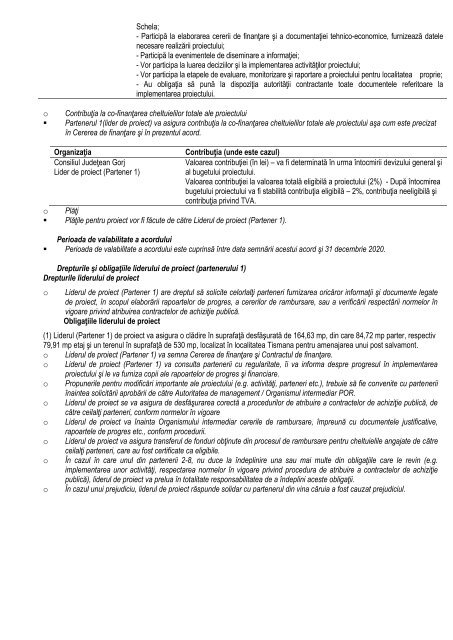 privind aprobarea acordului de parteneriat pentru proiectul ...