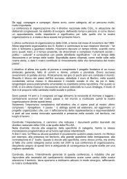 Intervento del Segretario Generale Crosa Sebastiano - Fillea Cgil