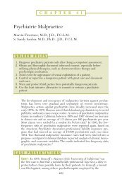 Ch41-Psychiatric Malpractice.pdf - Legal Medicine and Medical ...