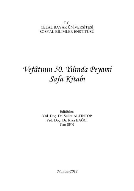 peyami safa kitabi