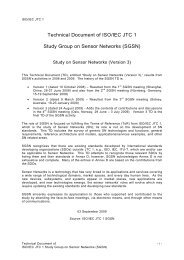 ISO/IEC JTC 1 Study Group on Sensor Networks - Electronics ...