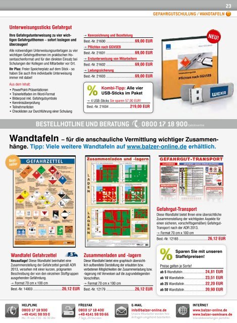 TOPSELLER - BALZER BILDUNGSKONZEPTE GmbH