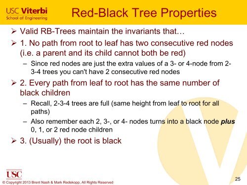 2-3-4 Trees and Red/Black Trees