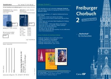 Flyer freiburger Chorbuch:bornefeld flyer