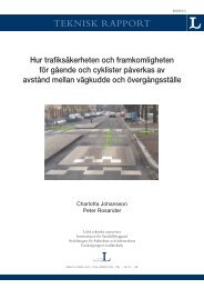 Hur trafiksÃ¤kerheten och framkomligheten fÃ¶r gÃ¥ende och cyklister ...