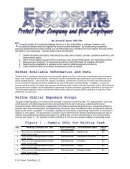 Exposure Assessments - Jerome Spear