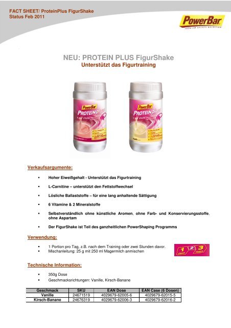 NEU: PROTEIN PLUS FigurShake - Sportfood24.ch