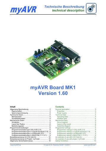 myAVR Board MK1 Version 1.60