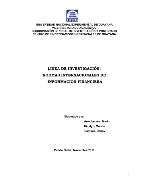 normas internacionales de informacion financiera - InvestigaciÃ³n y ...