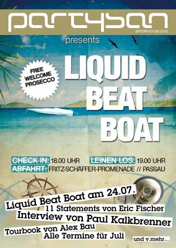 Interview von Paul Kalkbrenner Liquid Beat Boat am 24.07. - Partysan