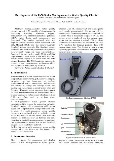 Development of the U-50 Series Multi-parameter Water Quality ...