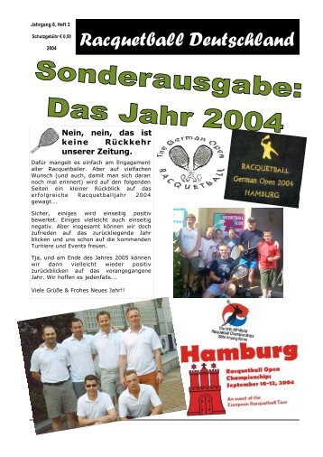 Die WM 2004â¦. - Deutscher Racquetball Verband e.V