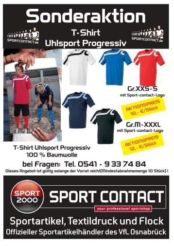 T-Shirt-Uhlsport-Sonderaktion - Sport Contact