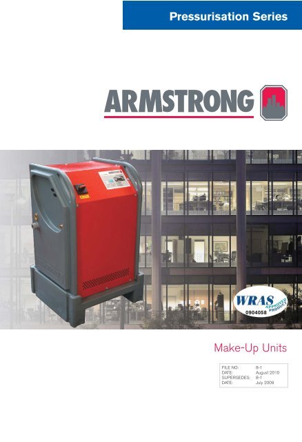 8-1 3750 Pressurisation Unit Brochure - Armstrong Pumps