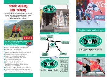 Nordic Walking und Trekking - Sport-Doni.