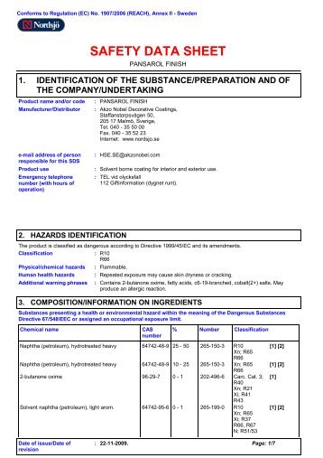 SAFETY DATA SHEET - Flygt