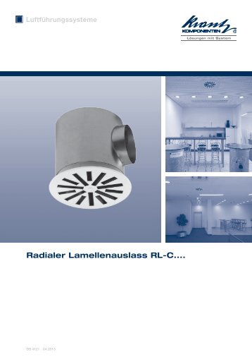 Radialer Lamellenauslass RL-C - Krantz Komponenten