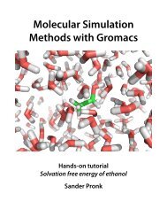 Molecular Simulation Methods with Gromacs