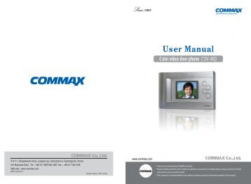 Monitor videointerfon color TFT 4 COMMAX CDV-40Q
