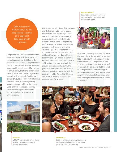 2013 Annual Report - Investor Relations - Darden Restaurants
