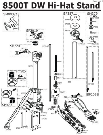 8500T DW Hi-Hat Stand 8500T DW Hi-Hat Stand