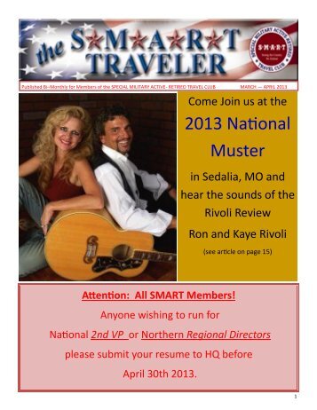 2013 National Muster - Special Military Active Retired Travel Club