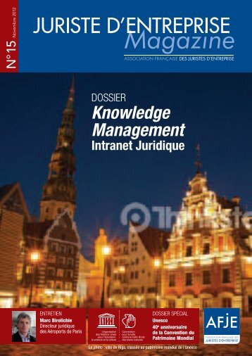 Knowledge Management Intranet Juridique - AFJE