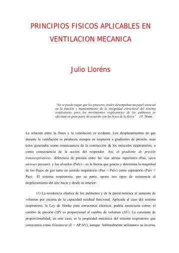 PRINCIPIOS FISICOS APLICABLES EN VENTILACION MECANICA ...