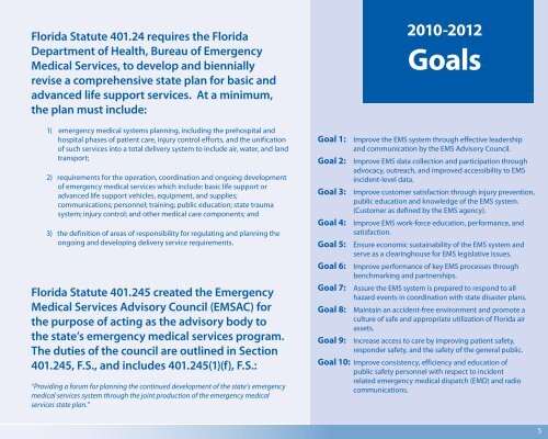 Florida's Emergency Medical Services Strategic Plan
