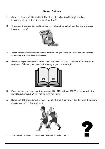 Y2 Word Problems - Primary Resources