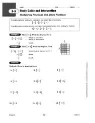 Multiplying fractions practice worksheet