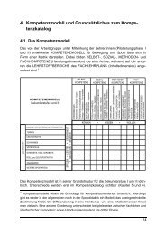 Kompetenzmodell und Grundsätzliches zum Kompetenzkatalog