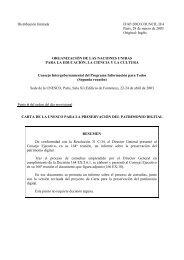 Carta de la UNESCO para la preservaciÃ³n del Patrimonio ... - ARPA