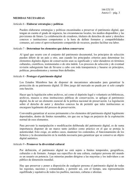 Carta de la UNESCO para la preservaciÃ³n del Patrimonio ... - ARPA