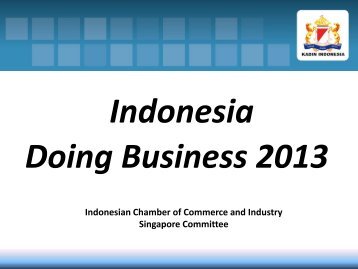 Presentation on Doing Business in Indonesia by Dr Michael Goutama