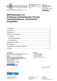 Methodenpapier evidenzbasierte ... - Psychenet