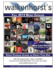 Walkenhorst's Custom CD Songs