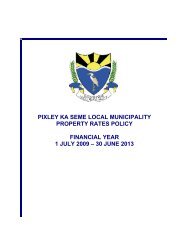 Property Rates policy - Pixley ka Seme