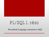 PL/SQL I.