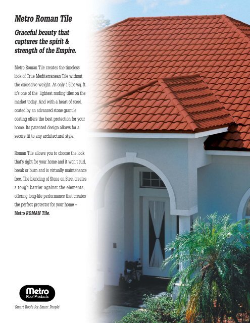 Metro Roman Tile - Metro Roof Products