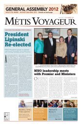 President Lipinski Re-elected - Metis Nation of Ontario