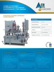 Turbo Expander Hydrobrake Compressor (THC) Series - ACD