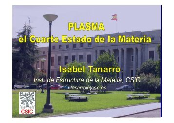 Plasma, el cuarto estado de la materia